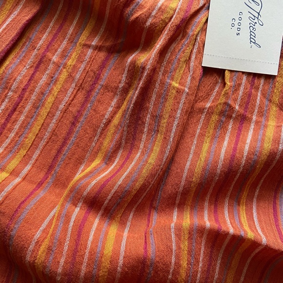 UNIVERSAL THREAD striped peasant square neck top - Picture 6 of 6